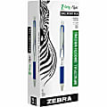 Zebra® Pen Z-Grip® Flight Retractable Pens, Pack Of 12, Bold Point, 1.2 mm, Blue Barrel, Blue Ink 1 thumbnail image