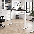 Bush Business Furniture Move 40 Series 60"W x 30"D Electric Height Adjustable Standing Desk, Storm Gray/White Powder Coat, Standard Delivery 1 thumbnail image