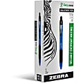 Zebra Pen Z-Grip Neon Retractable Ballpoint Pens - Medium Pen Point - 1 mm Pen Point Size - Blue - Neon, Blue Barrel - 1 Dozen 1 thumbnail image