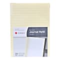 Eccolo™ Italian Leather Journal Refill, 4 3/4" x 6 1/2", Ivory