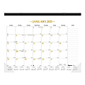 2025 Blueline Classic Gold Monthly Desk Pad Calendar, 22" x 17", Gold/White, January To December, C199003 1 thumbnail image