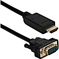 QVS 3ft HDMI to VGA Video Converter Cable - 3 ft HDMI/VGA A/V Cable  - XHDV03 1 thumbnail image