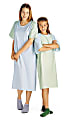 Medline Comfort-Knit Adolescent Patient Gowns, Teen, Blue/Mint, Pack Of 12 1 thumbnail image