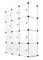 Mount-It! Work-It WI-40 Modular Cube Storage, Large Size, Black, Set Of 12 Cubes 1 thumbnail image