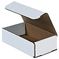 Partners Brand Corrugated Mailers 8" x 6" x 1", White, Bundle of 50