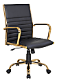 LumiSource Masters Office Chair, Gold/Black