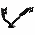 Bush® Business Furniture Adjustable Dual Monitor Arm With USB Port, Satin Black, Premium Installation 1 thumbnail image
