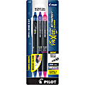 Pilot® FriXion® Synergy Clicker Erasable Retractable Gel Pens, Pack of 3, Extra Fine Point, 0.5mm, Black Barrel, Assorted Inks 1 thumbnail image