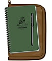 Rite in the Rain All-Weather Spiral Notebooks, With Pen And Cover, Side, Green/Tan, Pack Of 5 Notebooks