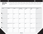 Office Depot® Brand 30% Recycled Desk Pad Calendar, 22" x 17", January-December 2014 1 thumbnail image