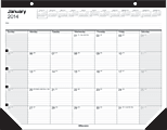 Office Depot® Brand 30% Recycled Desk Pad Calendar, 22" x 17", January-December 2014