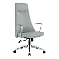 Office Star™ Dillion Ergonomic Antimicrobial Fabric High-Back Office Chair, Steel 1 thumbnail image