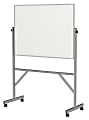 Ghent Reversible Natural Cork/Non-Magnetic Dry-Erase Whiteboard Board, 72 1/4" x 53 1/4", Silver Aluminum Frame