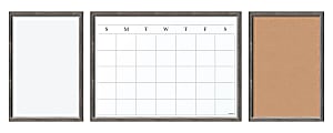 U Brands Decor Organization Center Kit, Brown Rustic Wood Frame 1 thumbnail image
