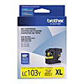 Brother® LC103 Yellow Ink Cartridge, LC103Y