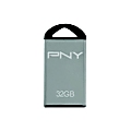 PNY MicroMetal Attaché USB 2.0 Flash Drive, 32GB 1 thumbnail image