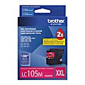 Brother® LC105 High-Yield Magenta Ink Cartridge, LC105M