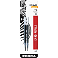 Zebra® Pen SARASA® And Jimnie® Retractable Gel Ballpoint Pen Refills, Pack Of 2, Medium Point, 0.7 mm, Black Ink