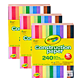 Crayola Construction Paper, 9" x 12", Assorted Colors, 240 Sheets Per Pack, Bundle Of 3 Packs 1 thumbnail image