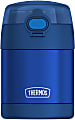 Thermos™ FUNtainer 10 Oz Stainless Steel Food Jar With Snack Top And Spoon, 5-9/16”H x 3-1/2”W x 3-3/4”D, Blue 1 thumbnail image