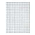 Office Depot® Brand Quadrille Pad, 8 1/2" x 11", 4 x 4 Squares/Inch, 25 Sheets, White