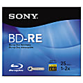 Sony BNE25RH Blu-ray Rewritable Media - BD-RE - 2x - 25 GB - 1 Pack Jewel Case - 120mm