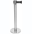 CSL Stanchions With 6' Retractable Belts, Stainless, Pack Of 2 Stanchions