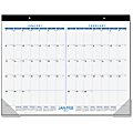 At-A-Glance 2-month View Calendar Desk Pad - Yes - Daily, Monthly - 1.1 Year - January 2020 till January 2021 - 2 Month Single Page Layout - 21 3/4" x 17" - Desk Pad - Black - Reference Calendar