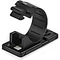 StarTech.com CBMCC2 100 Self Adhesive Cable Management Clips - Ethernet/Network Cable/Office Desk Cord Organizer - Sticky Wire Holder/Clamp Black 1 thumbnail image