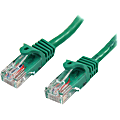 StarTech.com Cat5e Snagless UTP Patch Cable, 3', Green 1 thumbnail image