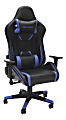 Respawn 120 Racing-Style Bonded Leather Gaming Chair, Blue/Black
