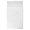 JAM Paper® Tyvek® Open-End Envelopes, 12" x 16" x 2", Peel & Seal Closure, White, Pack Of 100 Envelopes