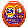 Tide PODS Liquid Laundry Detergent Soap Pacs, 62 Oz, Spring Meadow Scent, Case Of 4 Containers
