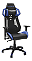 Respawn 200 Racing-Style Bonded Leather Gaming Chair, Blue/Black