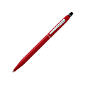 Cross® Click Ballpoint Pen, Medium Point, 0.7 mm, Red Barrel, Black Ink