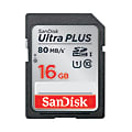 SanDisk Ultra® PLUS SDHC™ Memory Card, 16GB