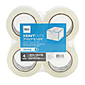 Office Depot® Brand Heavy Duty Shipping Packing Tape, 1.89" x 109.4 Yd., Clear, Pack Of 4 Rolls