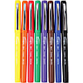 Integra Fineliner Ultra Fine Tip Marker Pen - Ultra Fine Pen Point - Assorted Liquid Ink - Assorted Barrel - 8 / Pack