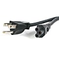 StarTech.com 10ft (3m) Laptop Power Cord, NEMA 5-15P to C5 (Clover Leaf), 10A 125V, 18AWG, Laptop Replacement Cord, Power Brick Cable