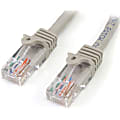 StarTech.com Cat5e Snagless UTP Patch Cable, 1', Gray