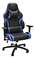 Respawn 400 Racing-Style Big & Tall Bonded Leather Gaming Chair, Blue/Black