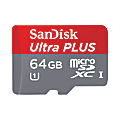 SanDisk Ultra® PLUS MicroSDXC™ Memory Card With Adapter, 64GB 1 thumbnail image