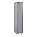 Lorell® Makerspace Storage System Steel Locker, 72"H x 15"W x 18"D, Gray 1 thumbnail image