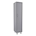 Lorell® Makerspace Storage System Steel Locker, 72"H x 15"W x 18"D, Gray