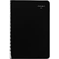 At-A-Glance DayMinder Daily Planner - Julian Dates - Daily - 1 Year - January 2021 till December 2021 - 1 Day Single Page Layout - 4 7/8" x 8" White Sheet - Wire Bound - Leather - Simulated Leather, Paper - Black - 8" Height - Non-refillable - 1 Each