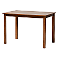 Baxton Studio Eveline Modern Finished Wood Dining Table, 29-1/8"H x 43-5/16"W x 27-9/16"D, Walnut Brown