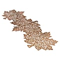 Amscan Metallic Leaf Table Runner, 14" x 36", Bronze