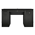Ameriwood™ Home Delaney 54"W Double-Pedestal Desk, Black