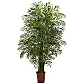 Nearly Natural Areca Palm 90”H Plastic UV Resistant Indoor/Outdoor Tree With Pot, 90”H x 55”W x 55”D, Green 1 thumbnail image
