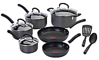 T-Fal Ultimate Hard Anodized 12-Piece Cookware Set, Black
